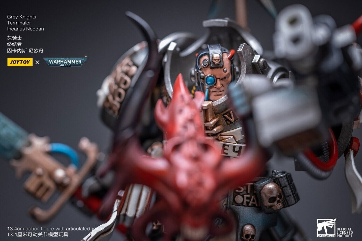 JOYTOY X Warhammer 40k Grey Knights Terminator Incanus Neodan 1/18