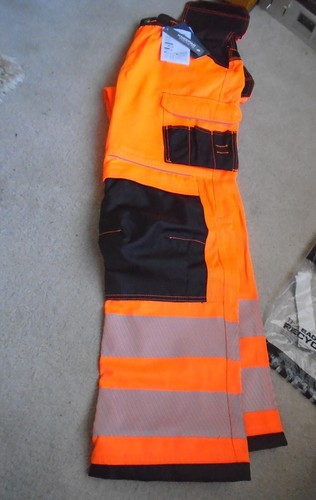 Pantaloni da lavoro Portwest T501 rinforzati PW3 Hi Vis fondina tasca 34" e ginocchiere - Foto 3 di 7
