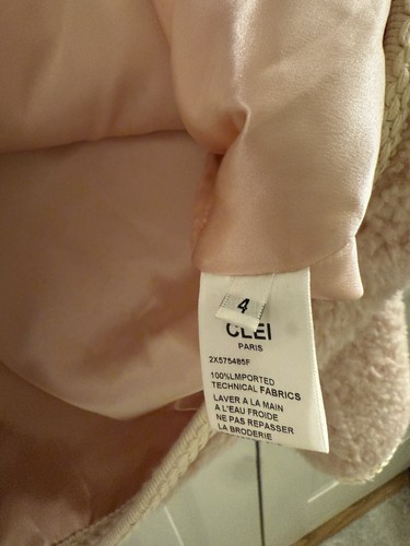 Neu ohne Etikett $ 220 CLEI Oversize-Jacke mit Kunstflechtbesatz Größe M-L - Bild 4 von 5