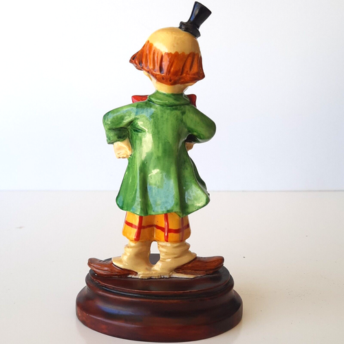 Vintage Clown Bow Tie Checking his Wrist Watch Statue Figurine Figure P - Picture 5 of 8