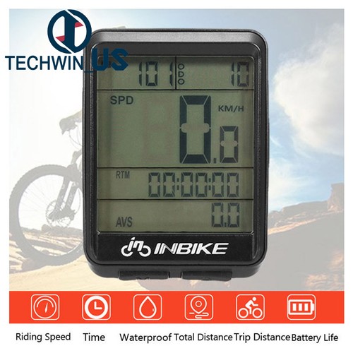 Wireless Cycling Bike Computer Bicycle Waterproof LED Speedometer Odometer hot - Imagen 2 de 15