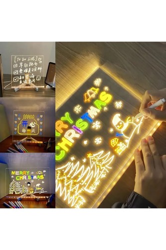 "Boss Went Crazy! Huge Discount on LED Acrylic Dry Erase Board with Colors & - Picture 2 of 13