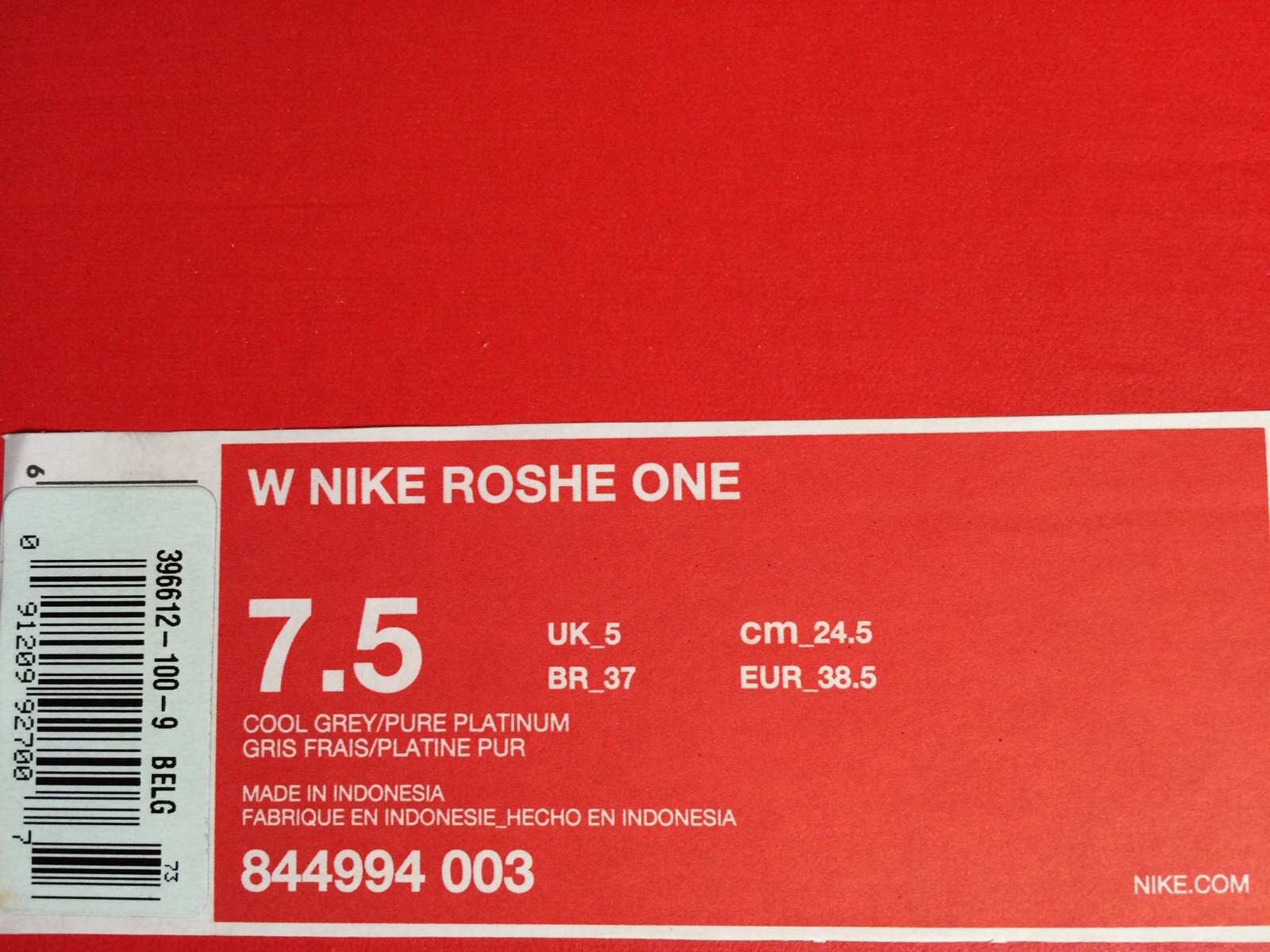 Nike Wmns Platinum roshe uno 844994-003 Cool Gris Pure Platinum Wmns talla Nuevo dcfc2c Nike Wmns Platinum roshe uno 844994-003 Cool Gris Pure Platinum Wmns talla Nuevo dcfc2c