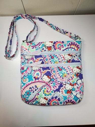 Vera Bradley Hello Kitty Triple Zip Hipster Umhängetasche Top Zustand