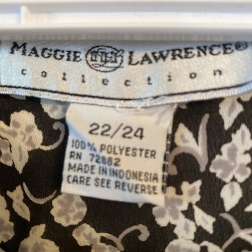 Maggie Lawrence Womens Button Down Blouse Floral Size 22/24 - Picture 2 of 5