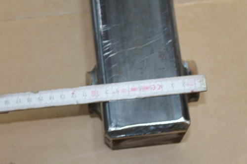Zinkenträger 1,2 m VK Rohr80x80x5 mm Hülsen für Zinken M 22 mit 3 Zinken 0,8 m - Bild 5 von 7