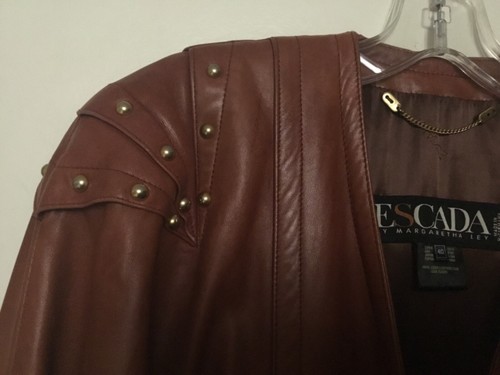 ESCADA レザー ジャケット 38号 Vintage Escada Leather Jacket - Gem
