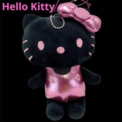 Avail Hello Kitty Mascot Charm Black Pink Sanrio | eBay