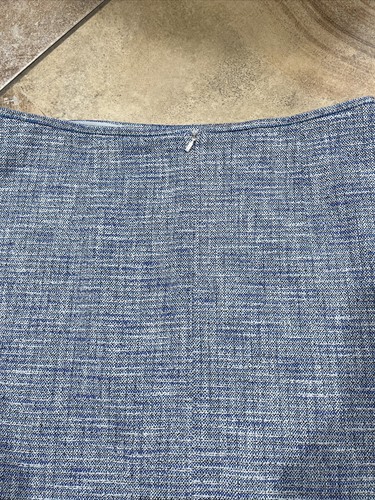 Hugo boss women’s 6 blue linen blend tweed straight Above Knee skirt U - Picture 10 of 10
