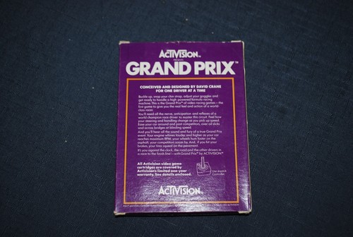 JEU ATARI 2600 GRAND PRIX 1982 EN BOITE AVEC NOTICE - Imagen 2 de 4