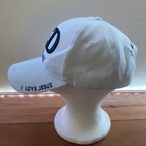God is Good All the Time Snapback Hat Ball Cap White Mesh Back I Love Jesus - Picture 3 of 10
