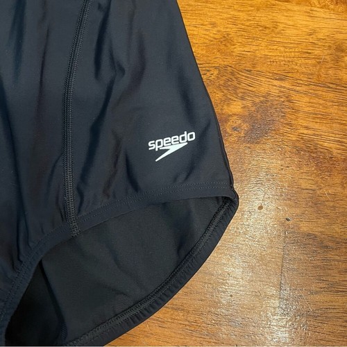 New Speedo Powerflex black one piece swimsuit size 10 - Picture 2 of 7