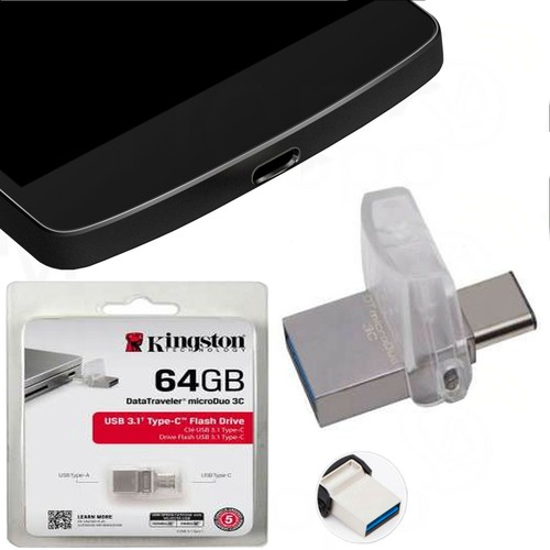 Kingston DTDUO3C 64GB Data OTG TYP C-USB-Stecker Traveler Micro Duo USB U3.1 - Bild 3 von 6