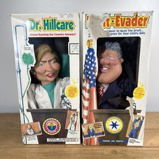 Bill Clinton & Hillary Clinton Draft Dodger Dolls - NEW IN BOX