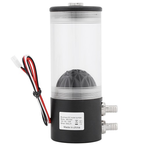 500L/H 10W DC12V CPU CO2 Cooling Water cooler Pump Tank Heat Exchanger - Afbeelding 9 van 12