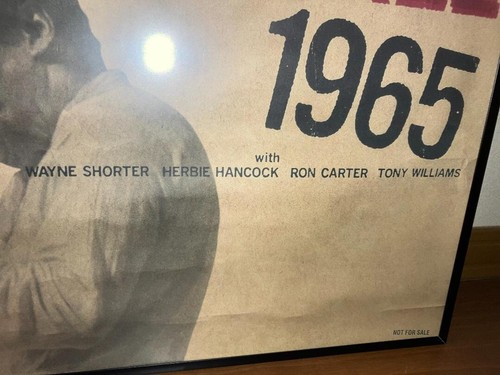 Vintage Miles Davis Promo Poster with Frame Non-Sale Item Rare Collectible - Picture 12 of 12