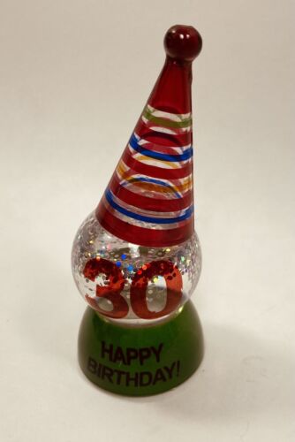 Midwest Happy Birthday Light Up Flashing Cake Topper 30 Green Base - Picture 2 of 3
