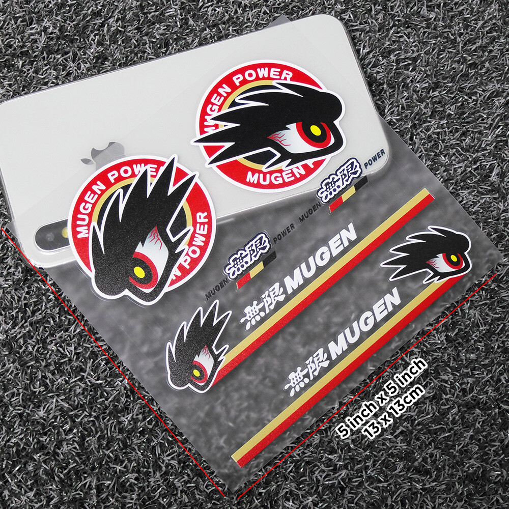 For Honda Mugen Power Car Sticker Decal Stripes Logo Decoration