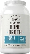 Bone Broth Protein Powder | Grass Fed 2.2lb | Unflavored | by Herbage Farmstead