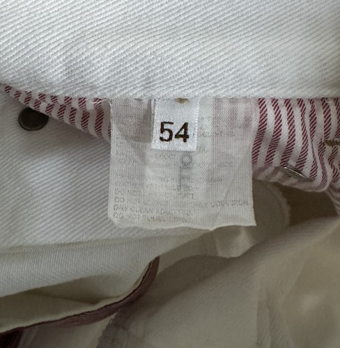 Men's Brunello Cucinelli for Bergdorf Goodman Denim Pants Jeans White Size 54 - Imagen 8 de 11