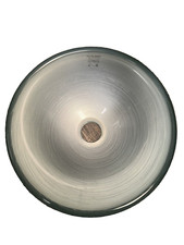 Sink Vessel Tempered Glass Silver 12" X 4 3/8" Trailer/RV/Home
