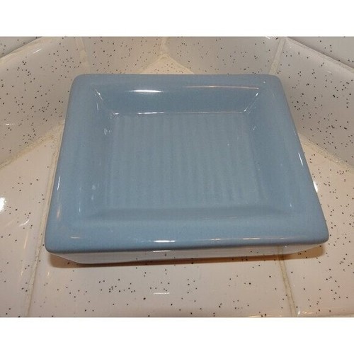 Vintage Blue Ceramic MCM Soap Dish retro bathroom eBay