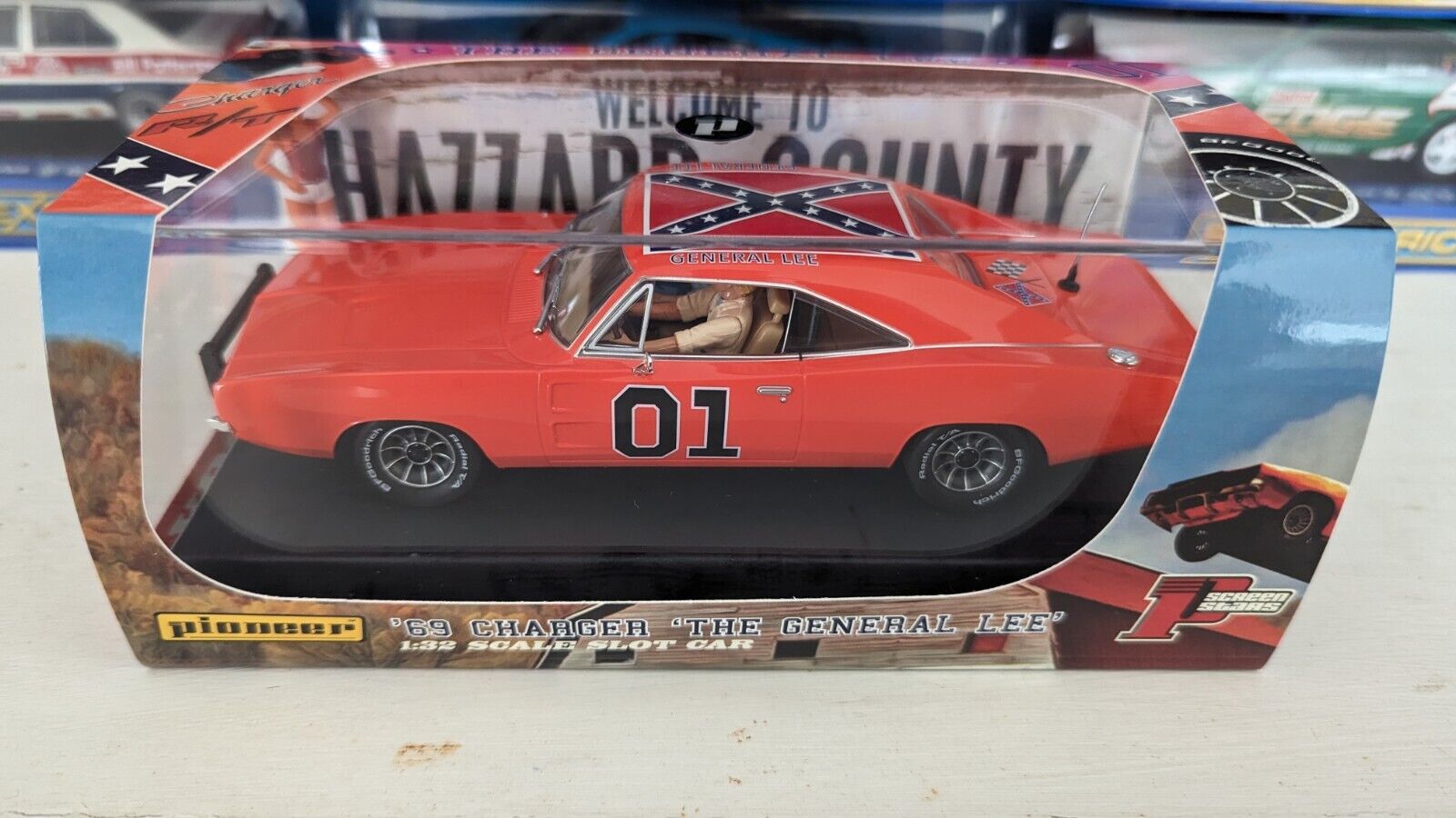 PIONEER P131 DUKES OF HAZZARD DODGE CHARGER -MINT IN ORIGINAL BOX