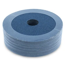 25 Pack - 5" Zirconia Resin Fiber Disc 80 Grit 5 inch Grinding & Sanding Discs