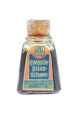 Old Ink GIMBORN BURO- GUMMI Garantiertsäuratreihaltbar H. von GIMBORN