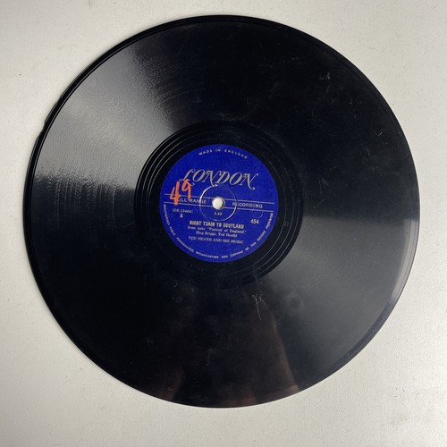 10" 78 RPM-Ted Heath-Night Train to Scotland/Stratford Water/London 454 - Picture 2 of 4