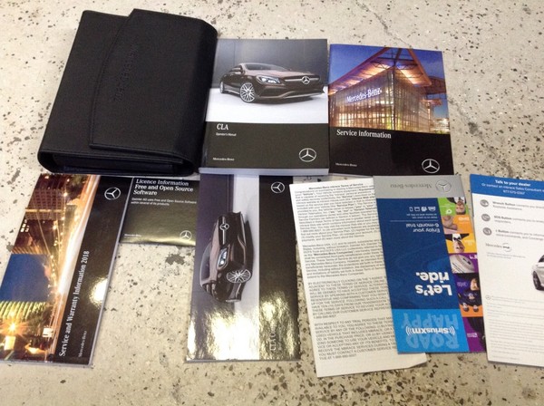 2018 Mercedes Benz Cla Klasse Modelle EigentüMer Bedienerhandbuch Satz Werk OEM-image
