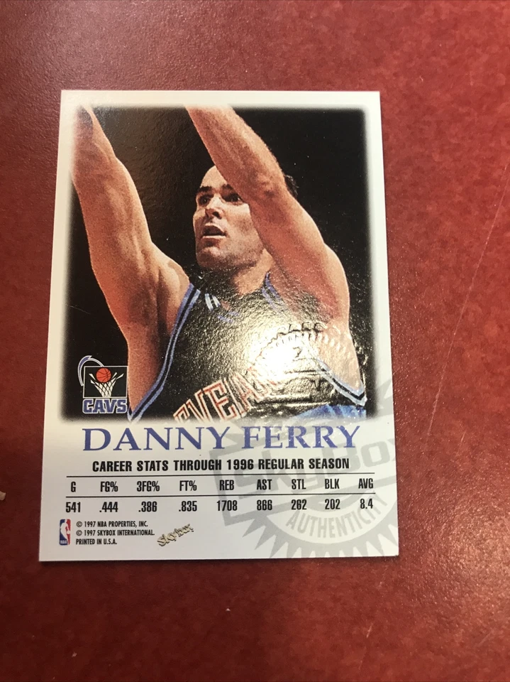 1997-98 Skybox Autographics Danny Ferry Autograph Cleveland Cavaliers NBA - Image 2 of 2