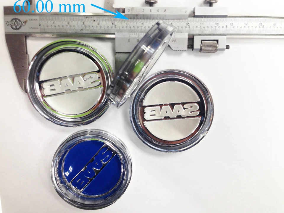 SAAB SONETT 96 99  SOCCER BALL  WHEEL emblem CENTER CAP SET OF 4 NEW - Image 2 of 2
