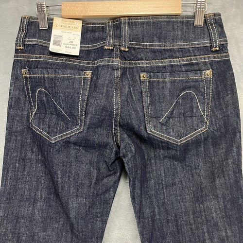 Guess Riviera Jeans 26 Low Rise Flared Blau Stretch Damen W28 L32 Neu mit Etikett - Bild 8 von 10