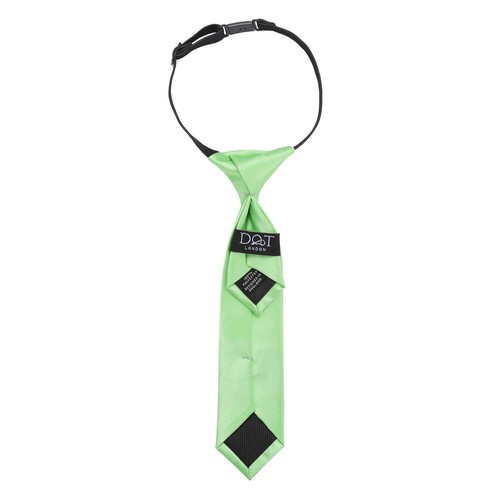 Boys Elastic Tie Satin Solid Plain Formal Wedding Pretied Necktie 0-2 Yrs by DQT - Picture 67 of 129