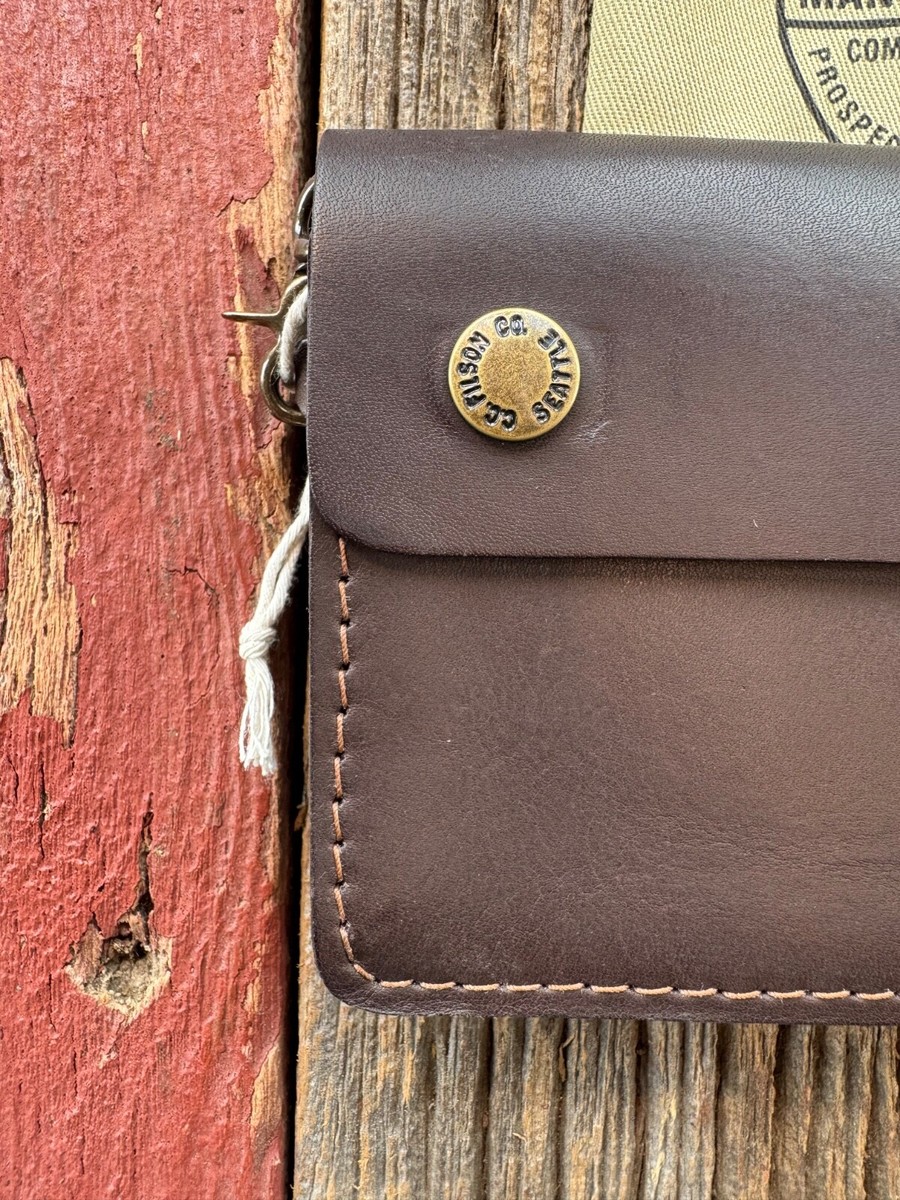 Portefeuille Filson En Cuir Marron – Snap Long – Série Limitée (50 Pièces) – Neuf Avec étiquette