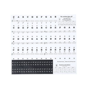 Music-Keyboard-Piano-Educational-Laminated-Stickers-for-88-61-54-49-Key-One-Set