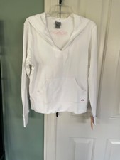 Womans White Champion Hoodie Sweatshirt Size L, NWT