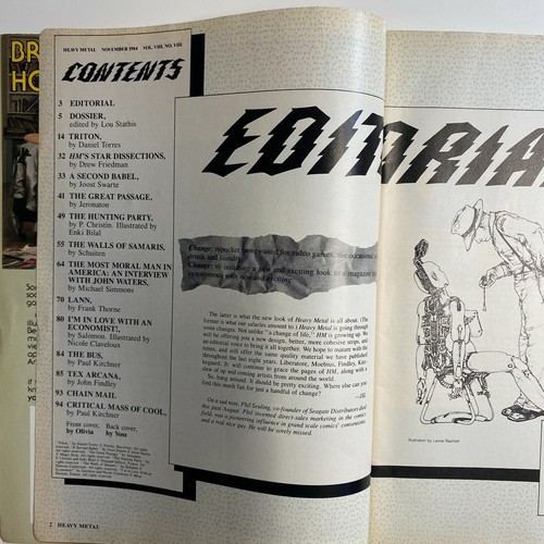 Rivista fumetti heavy metal novembre 1984 intervista a John Waters - Foto 2 di 3