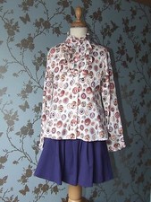 SALE vintage Jottum skirt + blouse size 134/140 - 9/10 years good condit purple 