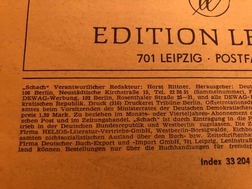 Lot 12 Vintage German Schach Chess Magazines 1963-1969 - Imagen 7 de 12