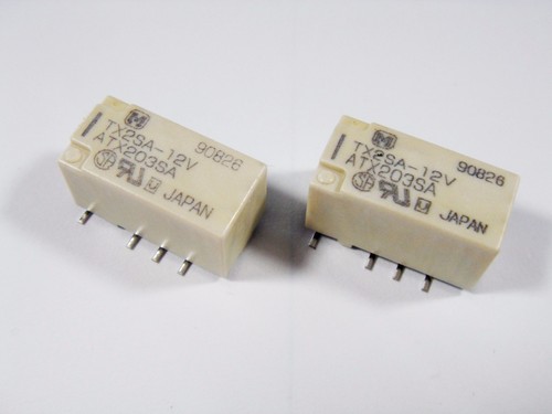 1x Relé Dorado 12V 2xUM 220V 2A Panasonic Japón TX2SA-12V #12-41/3 - Imagen 5 de 11