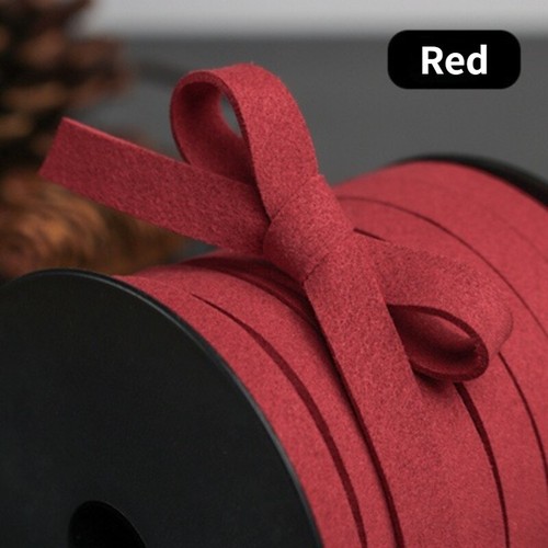 25yds corda ecopelle scamosciata pizzo cinturino piatto filo perline stringa fai da te 10 mm - Foto 13 di 22