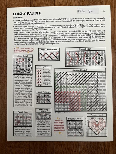 Calico Crossroads Chicky Baubke Spring Egg Ornaments Chart - Picture 2 of 2