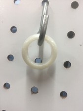 Handmade White Sparkle Resin Ring
