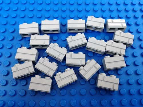 Lego 2x1 Grey HOUSE BRICK Pattern Wall QTY20 City Town Western Castle Star Wars