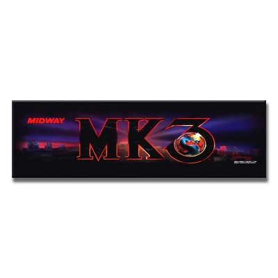 Mortal Kombat 3 Premium Arcade Marquee For Restoration Backlit Sign
