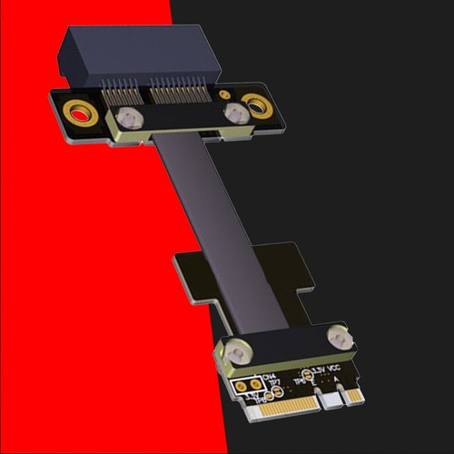 Adapter Extension Cable ADT-Link M.2 WiFi A.E Key Adapter M.2-A\Ekey to PCIE X1 - Photo 9/12