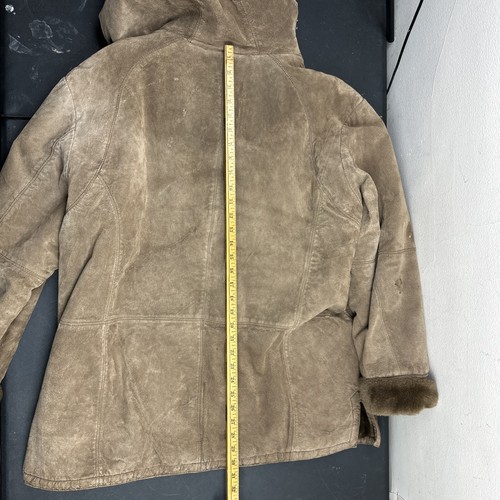 St Johns Bay Washable Suede Faux Fur Lined Jacket Hood Womens 2XL EUC - Picture 5 of 6