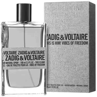 Zadig & Voltaire This is Him! Vibes of Freedom 100 ml 3.3oz EDT Sp New & Sealed